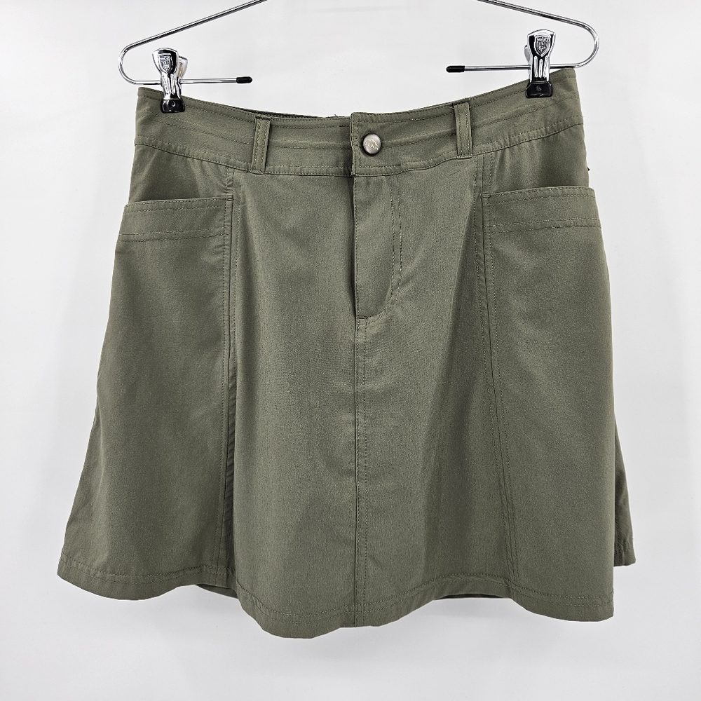 L.L. Bean Skort Water Repellent Comfort Trail Skort Mid Rise 4